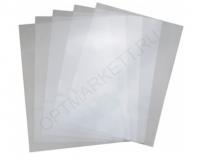 Обложки ПВХ А4, 0,15 мм, прозрачные б/цв. (100)